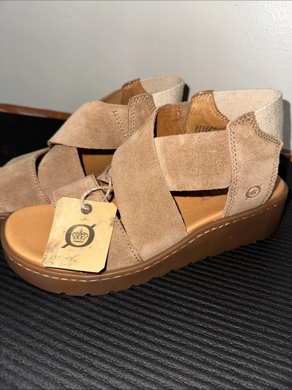 Born Kirby Taupe Wedge Sandal